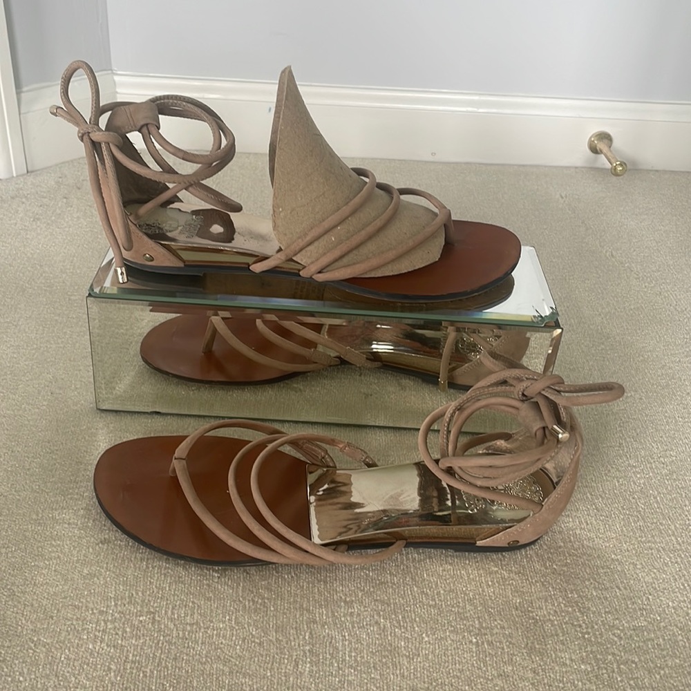 Vince Camuto beige gladiator sandal